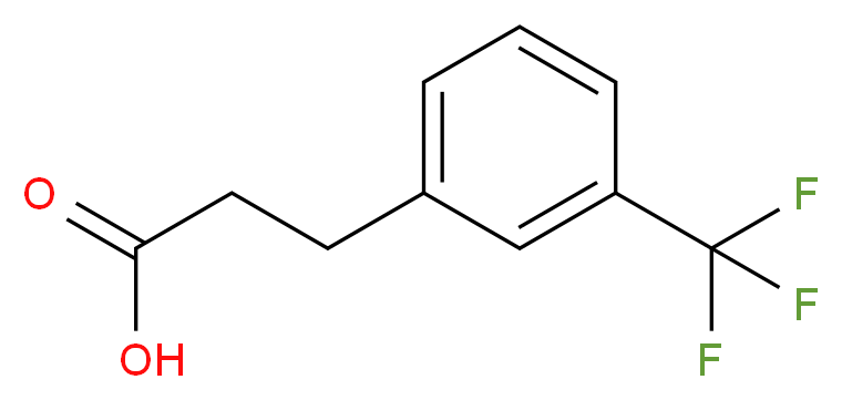 3-(Trifluoromethyl)phenylpropionic acid_分子结构_CAS_585-50-2)