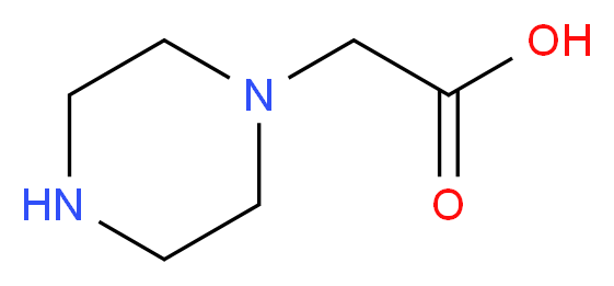 Piperazin-1-yl-acetic acid_分子结构_CAS_37478-58-3)