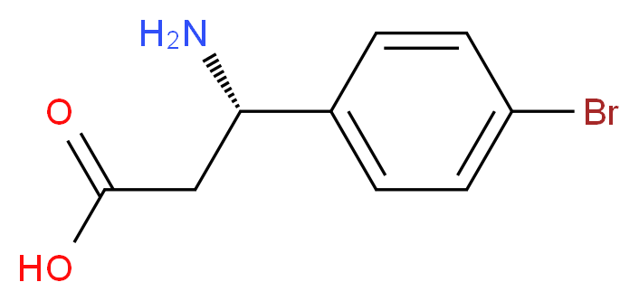 (S)-3-AMINO-3-(4-BROMOPHENYL)PROPIONIC ACID_分子结构_CAS_275826-36-3)