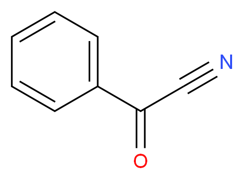 benzoyl cyanide_分子结构_CAS_613-90-1