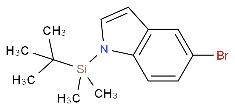 5-bromo-1-(tert-butyldimethylsilyl)-1H-indole_分子结构_CAS_331432-91-8