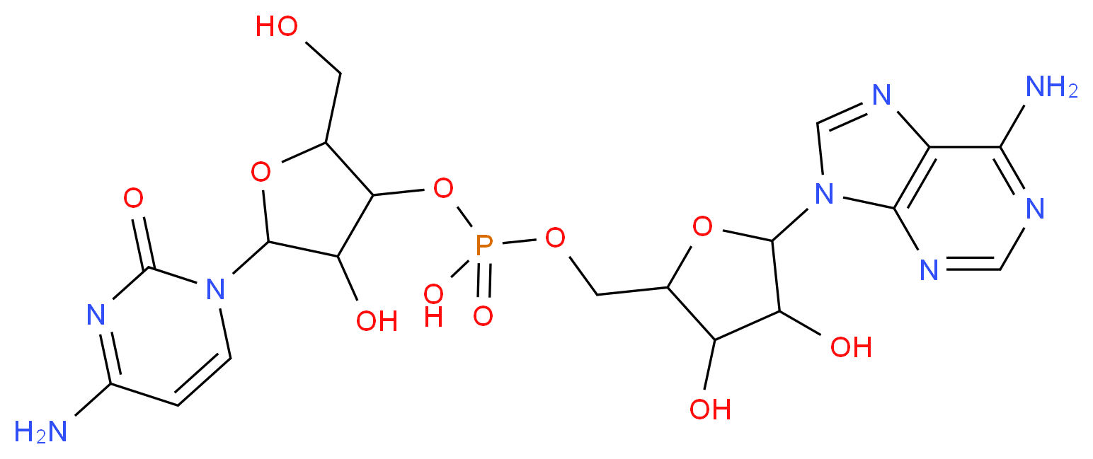 Adenylyl(3′→5′)cytidine_分子结构_CAS_2382-66-3)