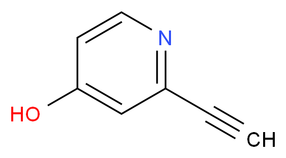 2-ethynylpyridin-4-ol_分子结构_CAS_475057-86-4)