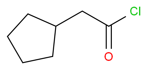 2-cyclopentylacetyl chloride_分子结构_CAS_1122-99-2