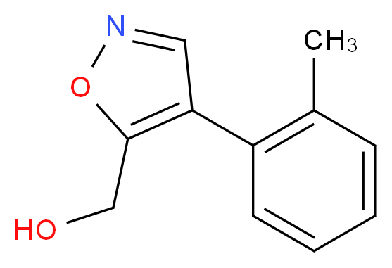 [4-(2-methylphenyl)-1,2-oxazol-5-yl]methanol_分子结构_CAS_1383132-94-2