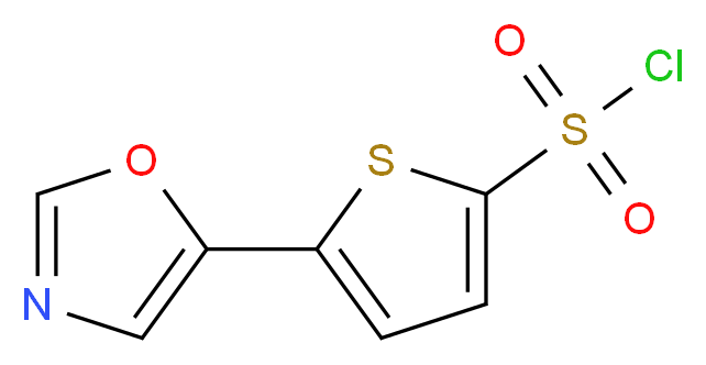 5-(1,3-oxazol-5-yl)-2-thiophenesulfonyl chloride_分子结构_CAS_321309-40-4)