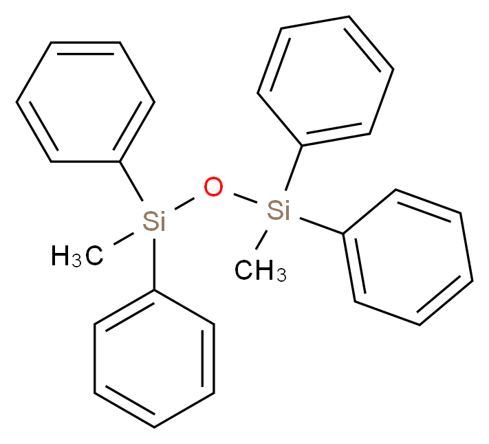 1,3-二甲基-1,1,3,3-四苯基二硅氧烷_分子结构_CAS_807-28-3)