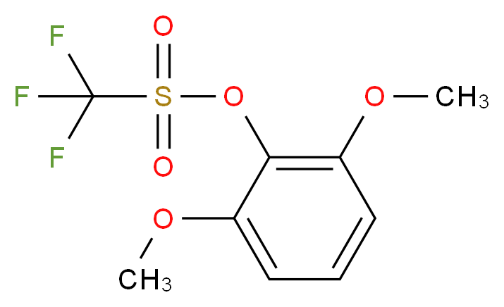 2,6-dimethoxyphenyl trifluoromethanesulfonate_分子结构_CAS_60319-07-5