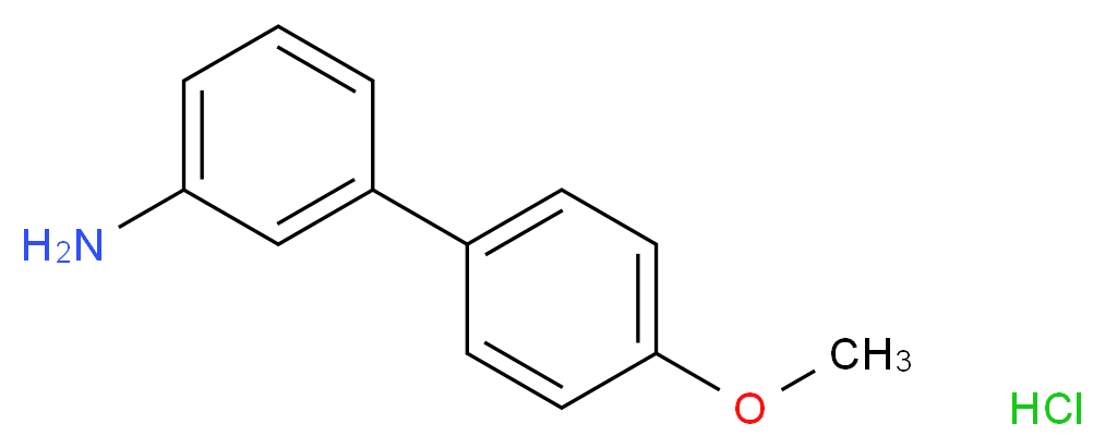 3-Amino-4'-methoxybiphenyl hydrochloride_分子结构_CAS_53059-28-2)