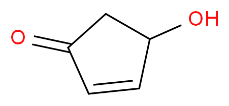 4-羟基-2-环戊烯酮_分子结构_CAS_61305-27-9)