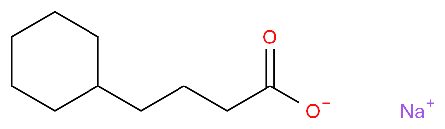 sodium 4-cyclohexylbutanoate_分子结构_CAS_61886-29-1