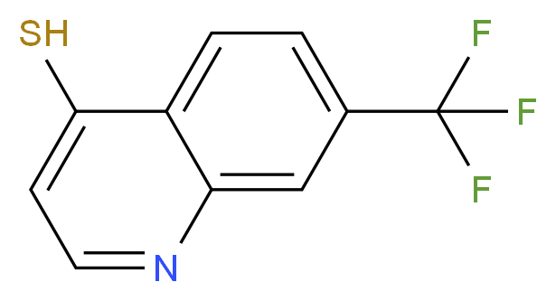 7-三氟甲基-4-硫醇喹啉_分子结构_CAS_64415-07-2)