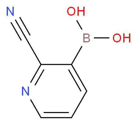 (2-Cyanopyridin-3-yl)boronic acid_分子结构_CAS_874290-88-7)