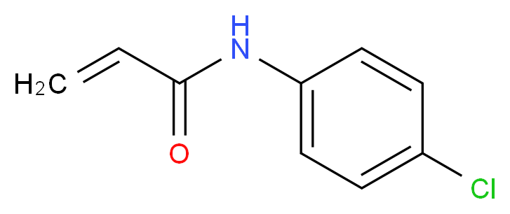 N-(4-chlorophenyl)prop-2-enamide_分子结构_CAS_5453-48-5