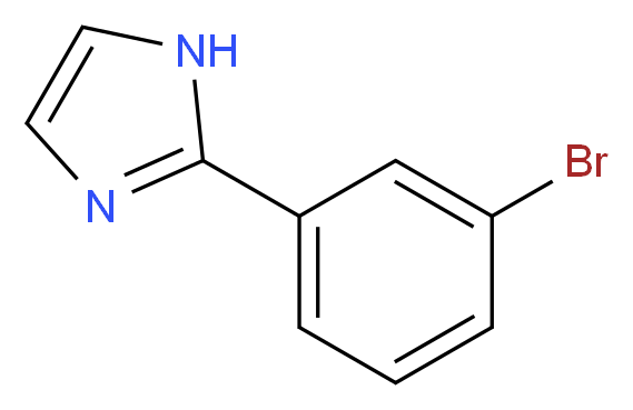 2-(3-BROMO-PHENYL)-1H-IMIDAZOLE_分子结构_CAS_937013-66-6)