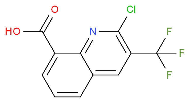 2-Chloro-3-(trifluoromethyl)quinoline-8-carboxylic acid_分子结构_CAS_)