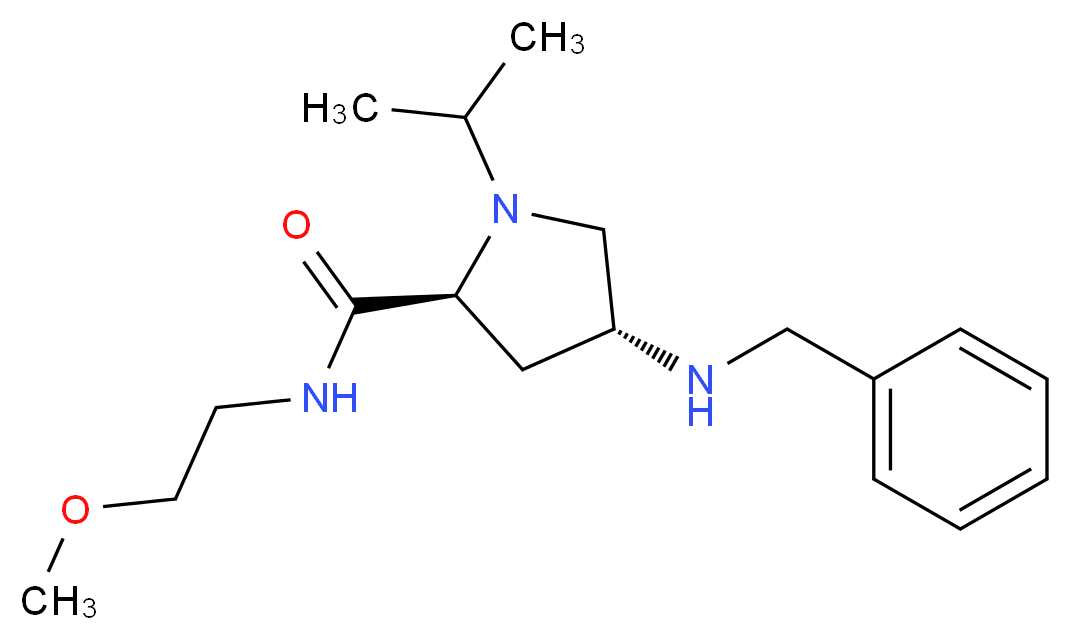 (4R)-4-(benzylamino)-1-isopropyl-N-(2-methoxyethyl)-L-prolinamide_分子结构_CAS_)
