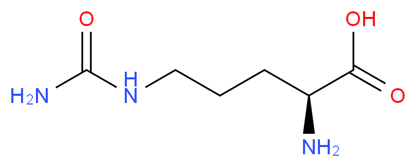 (2S)-2-amino-5-(carbamoylamino)pentanoic acid_分子结构_CAS_372-75-8