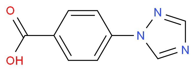 4-(1H-1,2,4-triazol-1-yl)benzoic acid_分子结构_CAS_162848-16-0