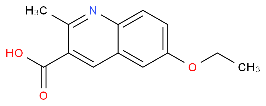 6-ETHOXY-2-METHYLQUINOLINE-3-CARBOXYLIC ACID_分子结构_CAS_948289-62-1)