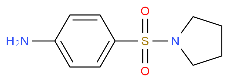 4-(pyrrolidin-1-ylsulfonyl)aniline_分子结构_CAS_88327-91-7)