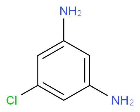 5-chlorobenzene-1,3-diamine_分子结构_CAS_33786-89-9