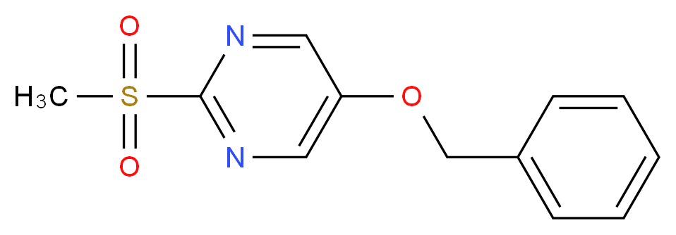 5-(benzyloxy)-2-methanesulfonylpyrimidine_分子结构_CAS_16290-89-4