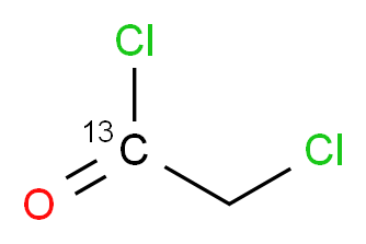 氯乙酰氯-1-13C_分子结构_CAS_159301-42-5)