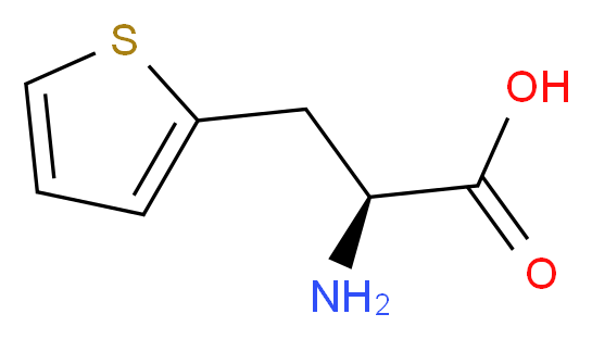 (2S)-2-amino-3-(thiophen-2-yl)propanoic acid_分子结构_CAS_22951-96-8