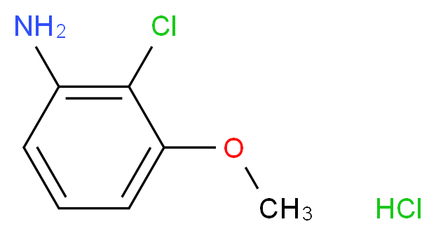2-chloro-3-methoxyaniline hydrochloride_分子结构_CAS_85893-87-4
