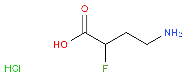 4-amino-2-fluorobutanoic acid hydrochloride_分子结构_CAS_26437-22-9