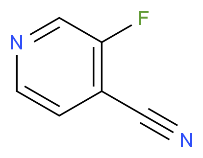 3-fluoropyridine-4-carbonitrile_分子结构_CAS_113770-88-0