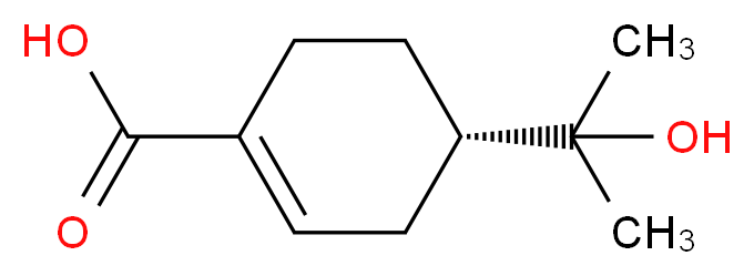 (4S)-4-(2-hydroxypropan-2-yl)cyclohex-1-ene-1-carboxylic acid_分子结构_CAS_5027-76-9