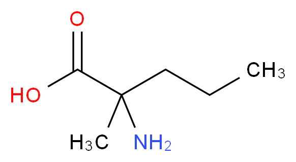 2-amino-2-methylpentanoic acid_分子结构_CAS_3275-37-4)