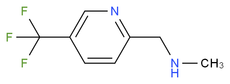 N-methyl-1-(5-(trifluoromethyl)pyridin-2-yl)methanamine_分子结构_CAS_1060801-95-7)