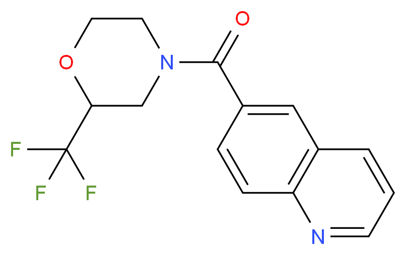 6-{[2-(trifluoromethyl)-4-morpholinyl]carbonyl}quinoline_分子结构_CAS_)