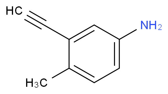 2-Ethynyl-4-aminotoluene_分子结构_CAS_134690-40-7)