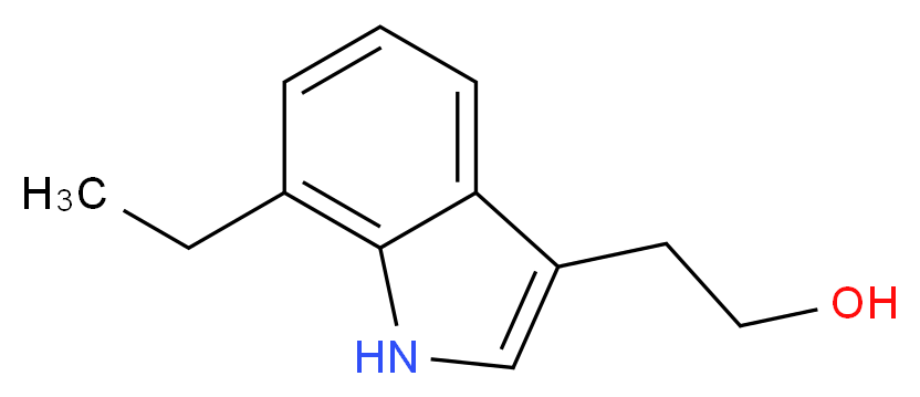 2-(7-ethyl-1H-indol-3-yl)ethan-1-ol_分子结构_CAS_41340-36-7