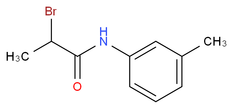 2-bromo-N-(3-methylphenyl)propanamide_分子结构_CAS_630119-85-6