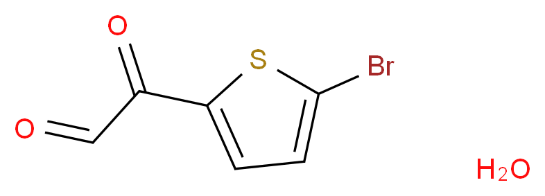 5-Bromo-2-thiopheneglyoxal hydrate_分子结构_CAS_852619-28-4)