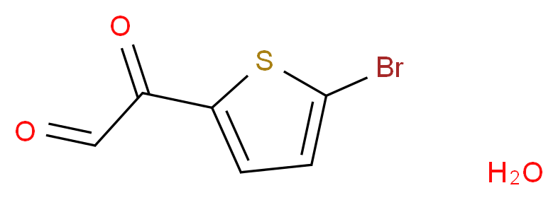 (5-Bromothien-2-yl)glyoxal hydrate 95%_分子结构_CAS_852619-28-4)