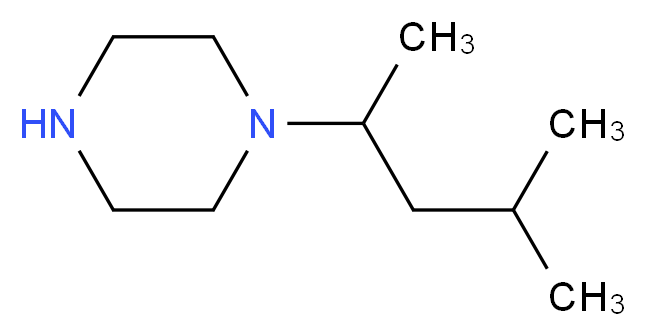 1-(4-methylpentan-2-yl)piperazine_分子结构_CAS_1171587-00-0