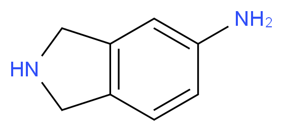 2,3-dihydro-1H-isoindol-5-amine_分子结构_CAS_45766-35-6