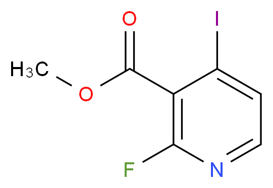 Methyl 2-fluoro-4-iodonicotinate_分子结构_CAS_884494-84-2)