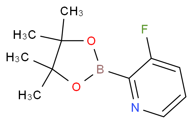 3-FLUOROPYRIDINE-2-BORONIC ACID PINACOL ESTER_分子结构_CAS_1309982-68-0)