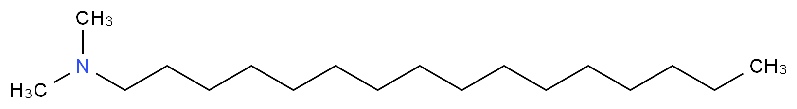 hexadecyldimethylamine_分子结构_CAS_112-69-2