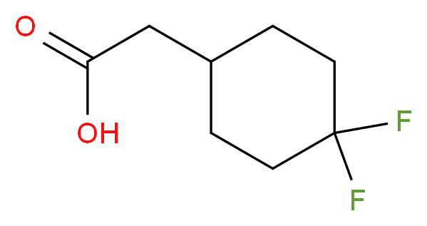 (4,4-Difluoro-cyclohexyl)-acetic acid_分子结构_CAS_915030-40-9)