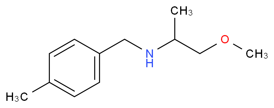 (2-methoxy-1-methylethyl)(4-methylbenzyl)amine_分子结构_CAS_355814-07-2)