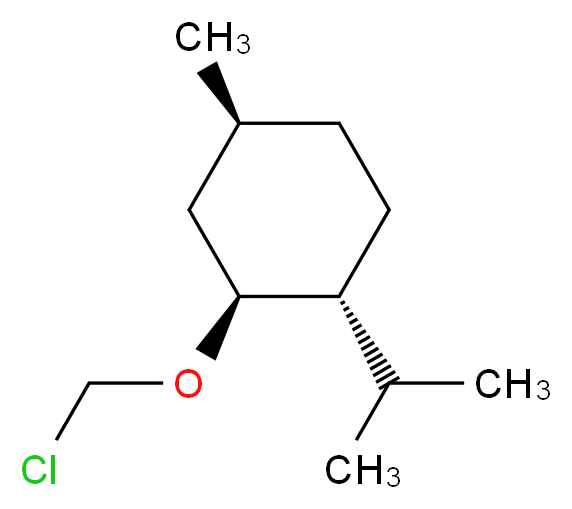 (1R,2S,4S)-2-(chloromethoxy)-4-methyl-1-(propan-2-yl)cyclohexane_分子结构_CAS_103128-76-3