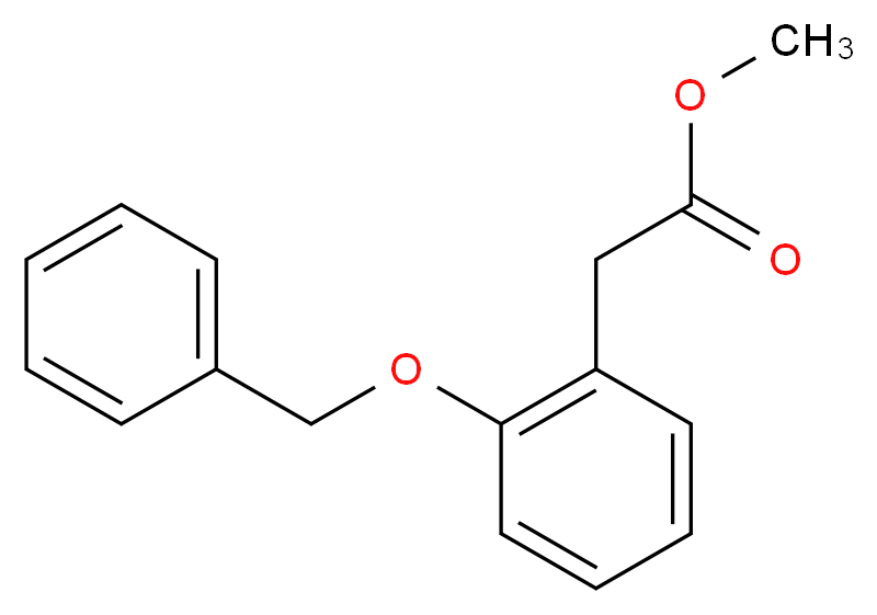 methyl 2-[2-(benzyloxy)phenyl]acetate_分子结构_CAS_40525-65-3